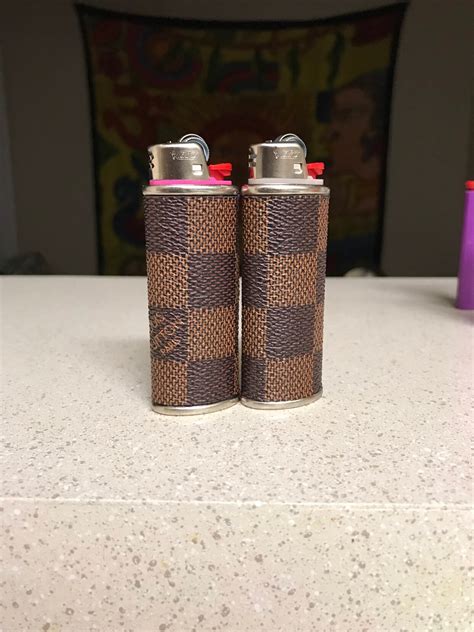 DIY Louis Vuitton lighter case .